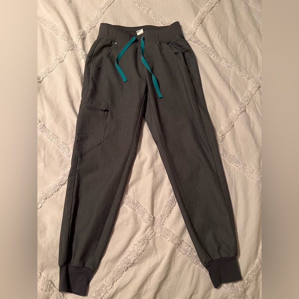 Gray FIGS Zamora joggers